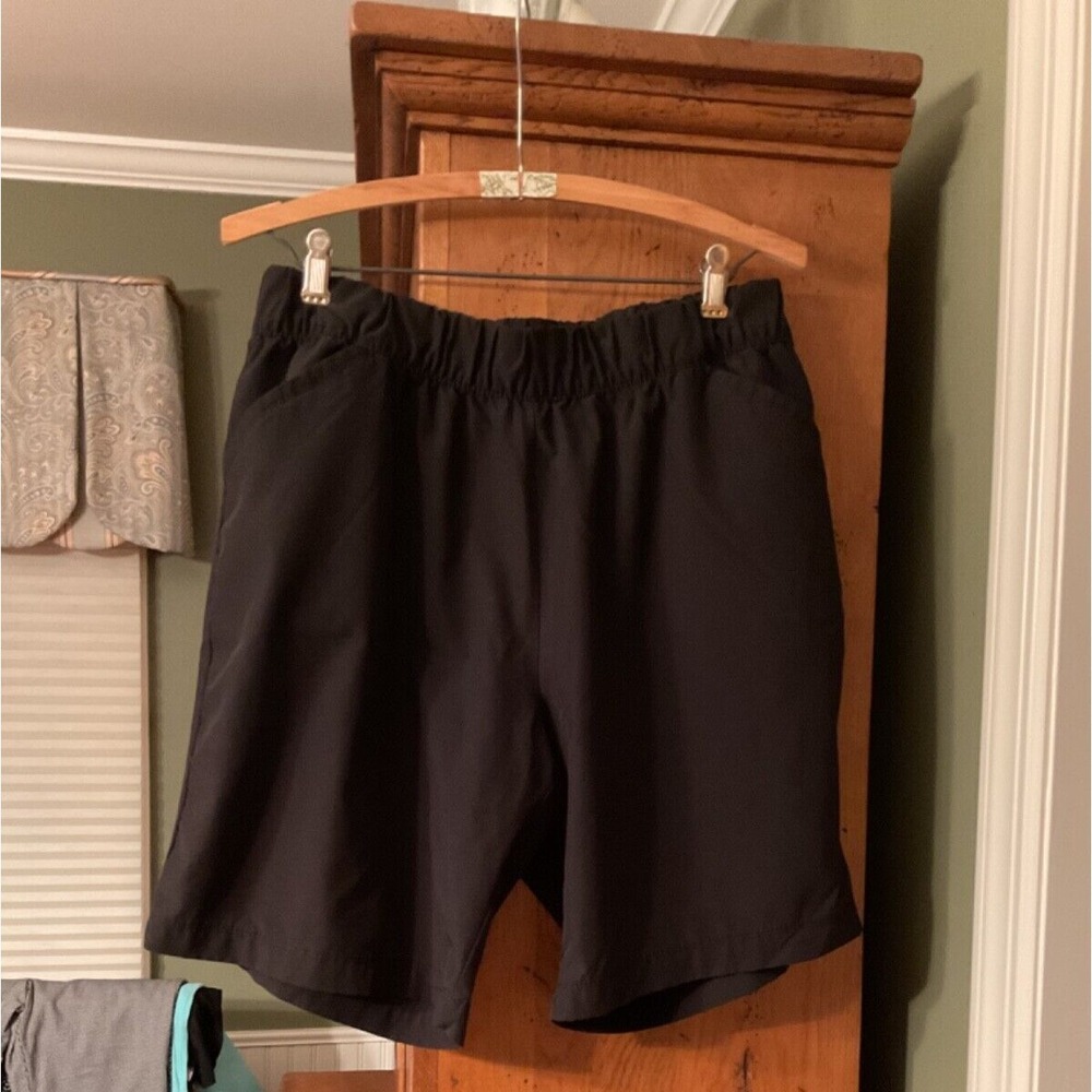 Outdoor Life Women's Casual Shorts XL Black Pockets Elastic Waist EUC